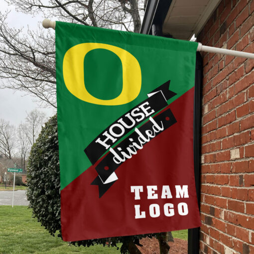 Ducks vs Custom Team House Divided Flag, NCAA Two Team Flag Ducks vs Custom Team House Divided Flag, NCAA Two Team Flag