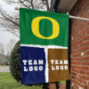 Ducks vs Custom Team House Divided Flag, Personalized College Flag 1 Ducks vs Custom Team House Divided Flag, Personalized College Flag