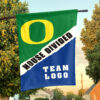 Ducks vs Custom Team House Divided Flag, Personalized Game Day Flag