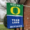 Ducks vs Custom Team House Divided Flag, Personalized Rival Flag 1 Ducks vs Custom Team House Divided Flag, Personalized Rival Flag