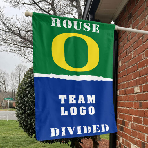 Ducks vs Custom Team House Divided Flag, Personalized Rival Flag Ducks vs Custom Team House Divided Flag, Personalized Rival Flag