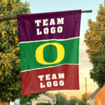 Ducks vs Custom Team House Divided Flag, Personalized Split Flag
