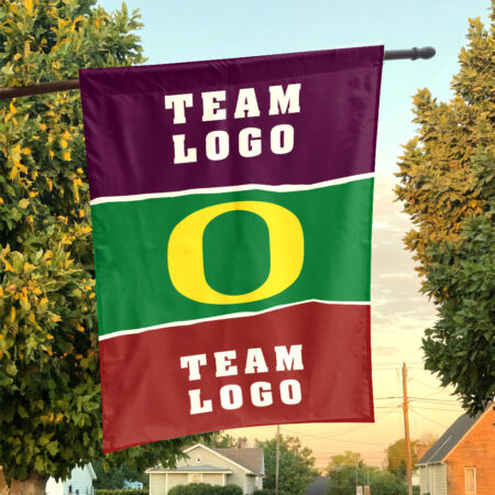 Ducks vs Custom Team House Divided Flag, Personalized Split Flag