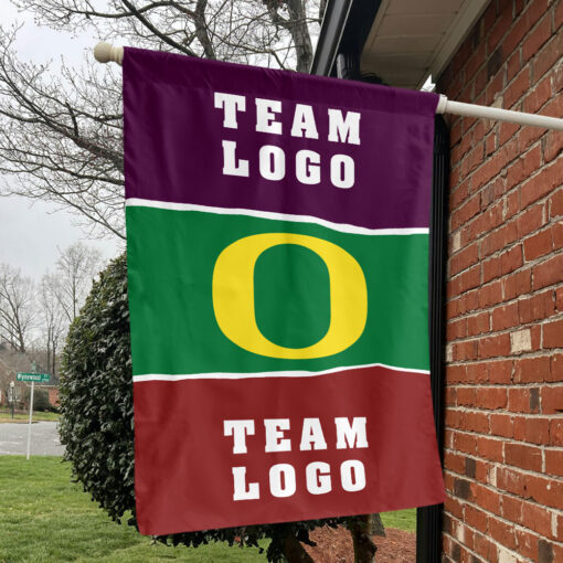 Ducks vs Custom Team House Divided Flag, Personalized Split Flag
