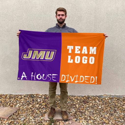 Dukes vs Custom Team House Divided Flag, Custom House Flag Dukes vs Custom Team House Divided Flag, Custom House Flag