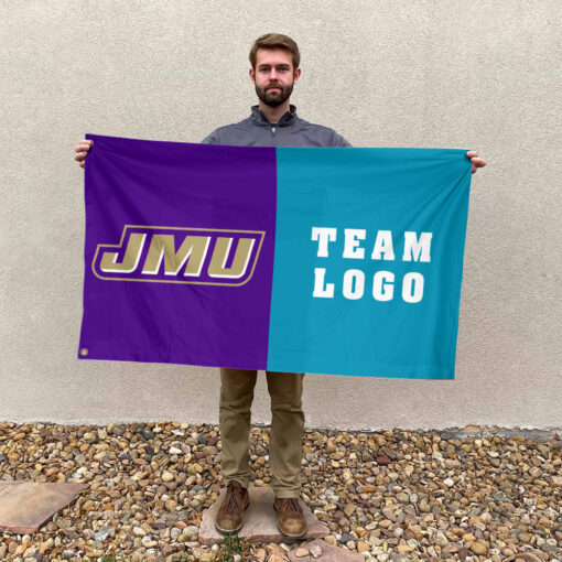 Dukes vs Custom Team House Divided Flag, Custom NCAA Flag Dukes vs Custom Team House Divided Flag, Custom NCAA Flag