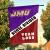 Dukes vs Custom Team House Divided Flag, Custom Rivalry Flag