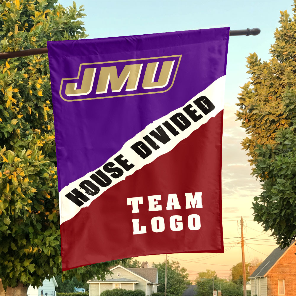 Dukes vs Custom Team House Divided Flag, Custom Rivalry Flag Dukes vs Custom Team House Divided Flag, Custom Rivalry Flag