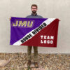 Dukes vs Custom Team House Divided Flag, Custom Rivalry Flag 2 Dukes vs Custom Team House Divided Flag, Custom Rivalry Flag