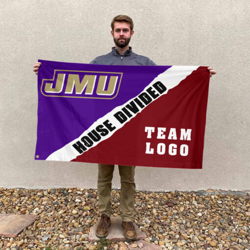 Dukes vs Custom Team House Divided Flag, Custom Rivalry Flag Dukes vs Custom Team House Divided Flag, Custom Rivalry Flag