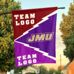 Dukes vs Custom Team House Divided Flag, Custom Spirit Flag