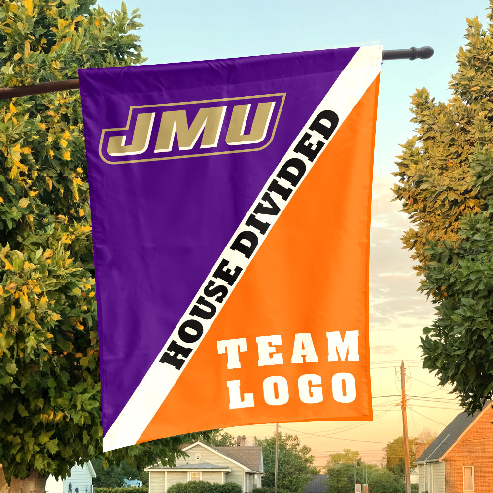 Dukes vs Custom Team House Divided Flag, Custom Split Flag Dukes vs Custom Team House Divided Flag, Custom Split Flag