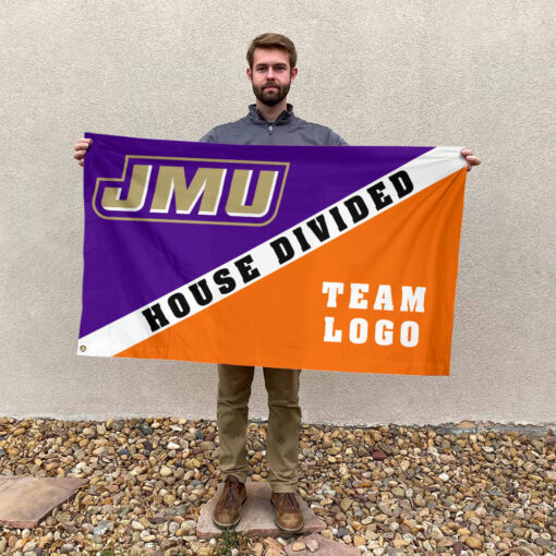 Dukes vs Custom Team House Divided Flag, Custom Split Flag Dukes vs Custom Team House Divided Flag, Custom Split Flag