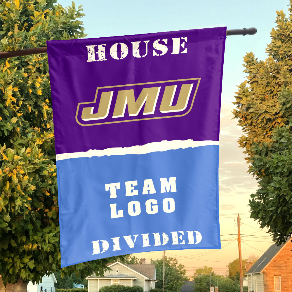 Dukes vs Custom Team House Divided Flag, NCAA College Flag Dukes vs Custom Team House Divided Flag, NCAA College Flag