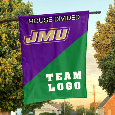 Dukes vs Custom Team House Divided Flag, NCAA Custom Flag