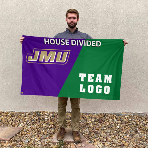 Dukes vs Custom Team House Divided Flag, NCAA Custom Flag Dukes vs Custom Team House Divided Flag, NCAA Custom Flag