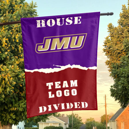Dukes vs Custom Team House Divided Flag, NCAA House Flag