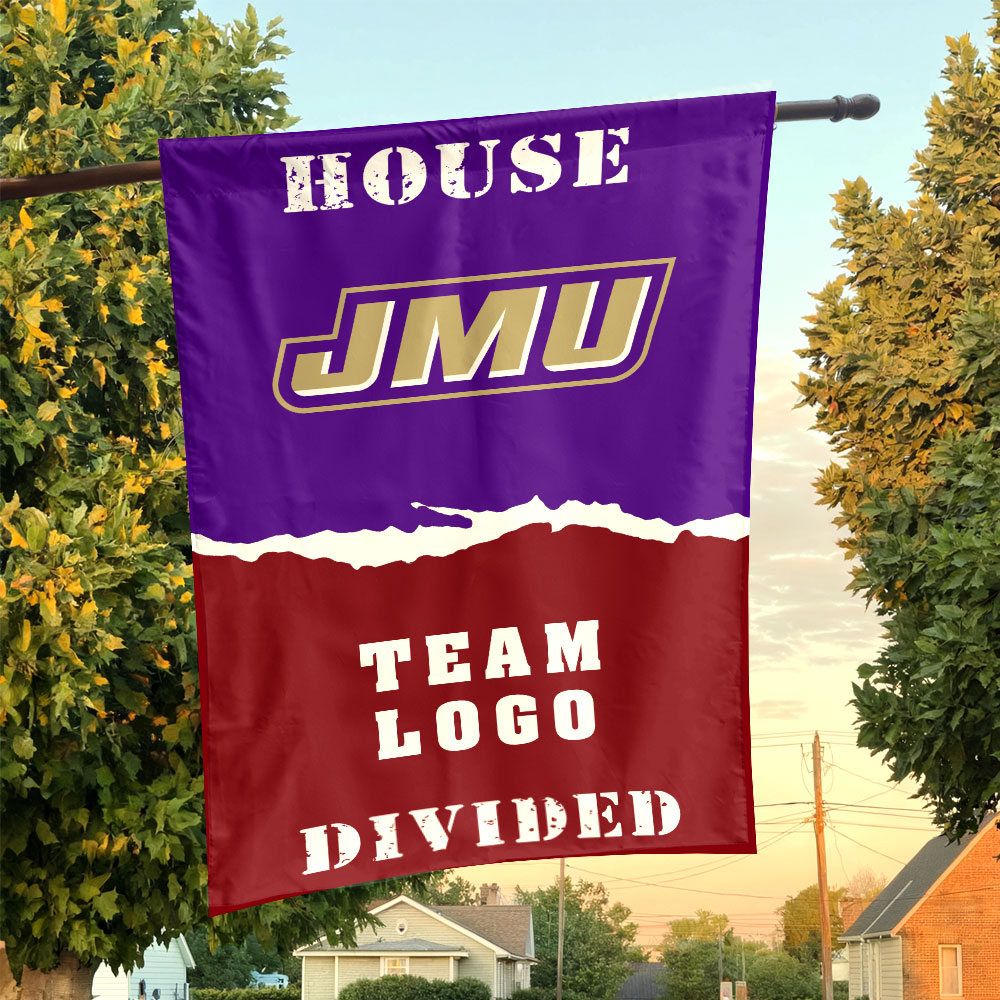 Dukes vs Custom Team House Divided Flag, NCAA House Flag Dukes vs Custom Team House Divided Flag, NCAA House Flag