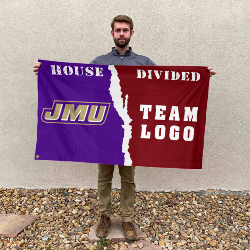 Dukes vs Custom Team House Divided Flag, NCAA House Flag Dukes vs Custom Team House Divided Flag, NCAA House Flag