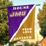 Dukes vs Custom Team House Divided Flag, NCAA Rivalry Flag