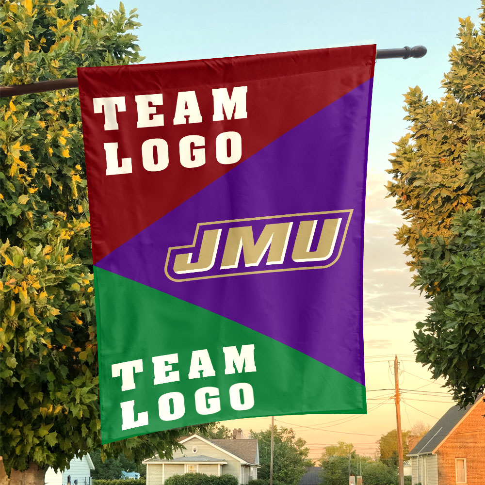 Dukes vs Custom Team House Divided Flag, NCAA Spirit Flag Dukes vs Custom Team House Divided Flag, NCAA Spirit Flag