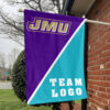 Dukes vs Custom Team House Divided Flag, NCAA Split Flag 1 Dukes vs Custom Team House Divided Flag, NCAA Split Flag