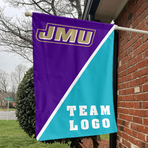 Dukes vs Custom Team House Divided Flag, NCAA Split Flag Dukes vs Custom Team House Divided Flag, NCAA Split Flag