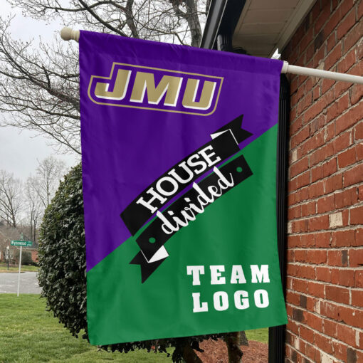 Dukes vs Custom Team House Divided Flag, NCAA Team Flag