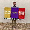 Dukes vs Custom Team House Divided Flag, NCAA Two Team Flag 2 Dukes vs Custom Team House Divided Flag, NCAA Two Team Flag