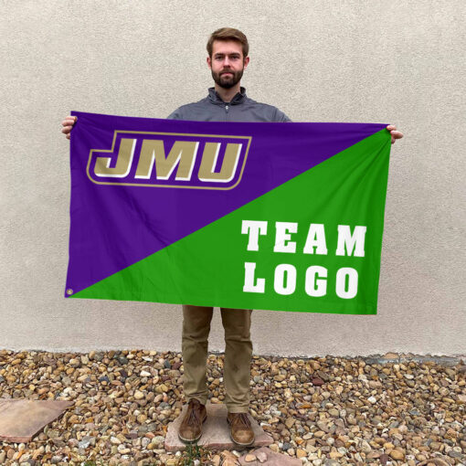 Dukes vs Custom Team House Divided Flag, Personalized College Flag
