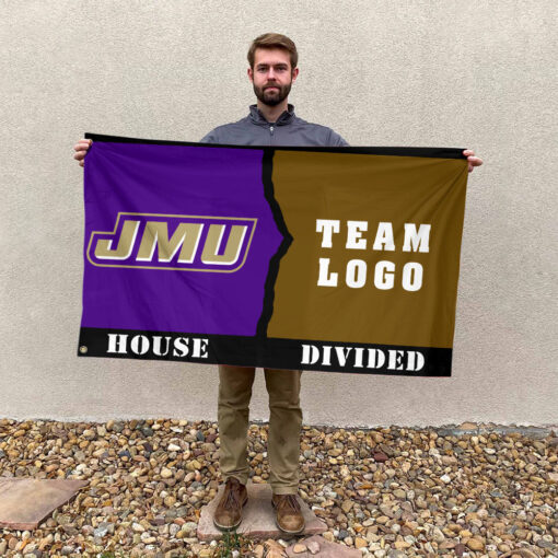 Dukes vs Custom Team House Divided Flag, Personalized House Flag Dukes vs Custom Team House Divided Flag, Personalized House Flag