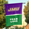 Dukes vs Custom Team House Divided Flag, Personalized NCAA Flag