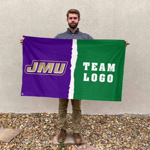 Dukes vs Custom Team House Divided Flag, Personalized NCAA Flag Dukes vs Custom Team House Divided Flag, Personalized NCAA Flag