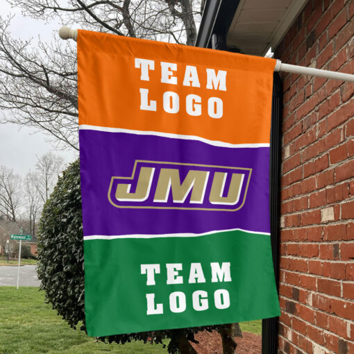 Dukes vs Custom Team House Divided Flag, Personalized Spirit Flag