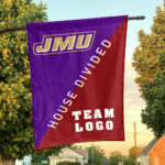 Dukes vs Custom Team House Divided Flag, Personalized Split Flag