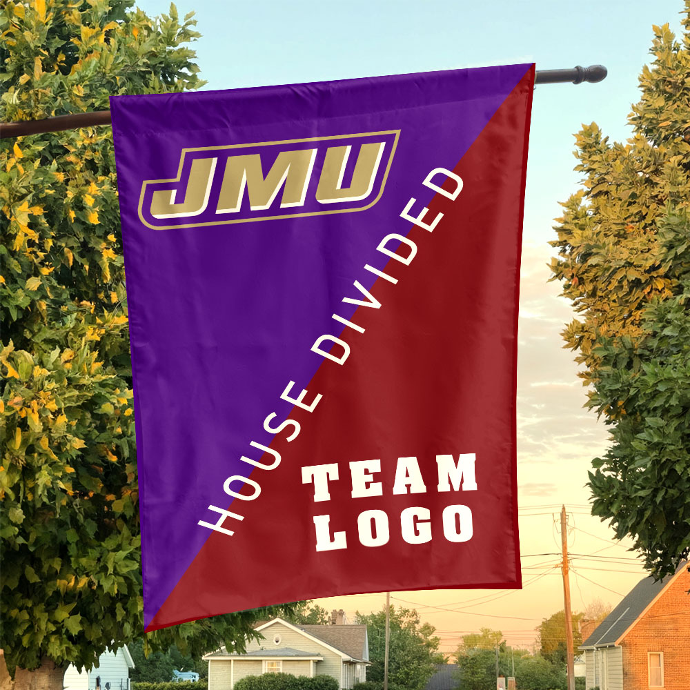 Dukes vs Custom Team House Divided Flag, Personalized Split Flag Dukes vs Custom Team House Divided Flag, Personalized Split Flag