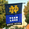 Fighting Irish vs Custom Team House Divided Flag, Custom Game Day Flag