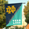 Fighting Irish vs Custom Team House Divided Flag, Custom NCAA Flag