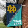 Fighting Irish vs Custom Team House Divided Flag, Custom NCAA Flag