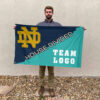 Fighting Irish vs Custom Team House Divided Flag, Custom NCAA Flag