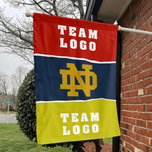 Fighting Irish vs Custom Team House Divided Flag, Custom Team Flag