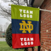 Fighting Irish vs Custom Team House Divided Flag, Custom Two Team Flag 1 Fighting Irish vs Custom Team House Divided Flag, Custom Two Team Flag
