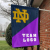 Fighting Irish vs Custom Team House Divided Flag, NCAA College Rivalry Flag