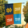 Fighting Irish vs Custom Team House Divided Flag, NCAA Custom Flag