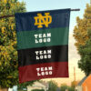 Fighting Irish vs Custom Team House Divided Flag, Personalized House Flag