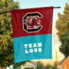 Gamecocks vs Custom Team House Divided Flag, Custom NCAA Flag