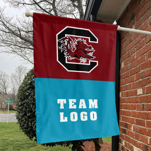 Gamecocks vs Custom Team House Divided Flag, Custom NCAA Flag Gamecocks vs Custom Team House Divided Flag, Custom NCAA Flag