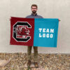 Gamecocks vs Custom Team House Divided Flag, Custom NCAA Flag 2 Gamecocks vs Custom Team House Divided Flag, Custom NCAA Flag