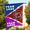 Gamecocks vs Custom Team House Divided Flag, Custom Spirit Flag