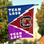 Gamecocks vs Custom Team House Divided Flag, Custom Spirit Flag